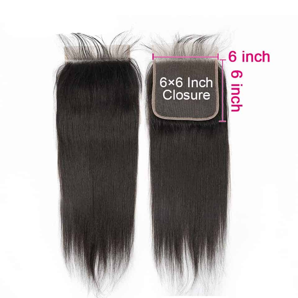 Withme Hair 6*6 Inches Lace Closure Straight Human Hair - Withme Hair