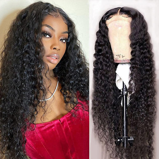 HD Lace Wig 4x4 Inch Closure Water Wave Match All Skin