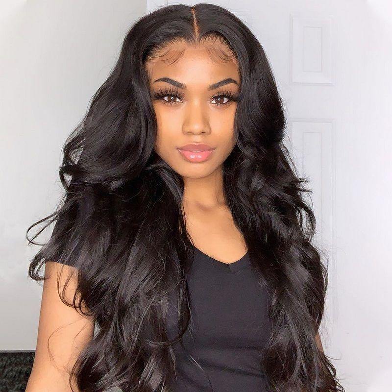 Withme Hair 13×6 Lace Frontal Wigs Brazilian Human Hair Lace Wig With Baby Hair Pre Plucked Lace Wigs - Withme Hair
