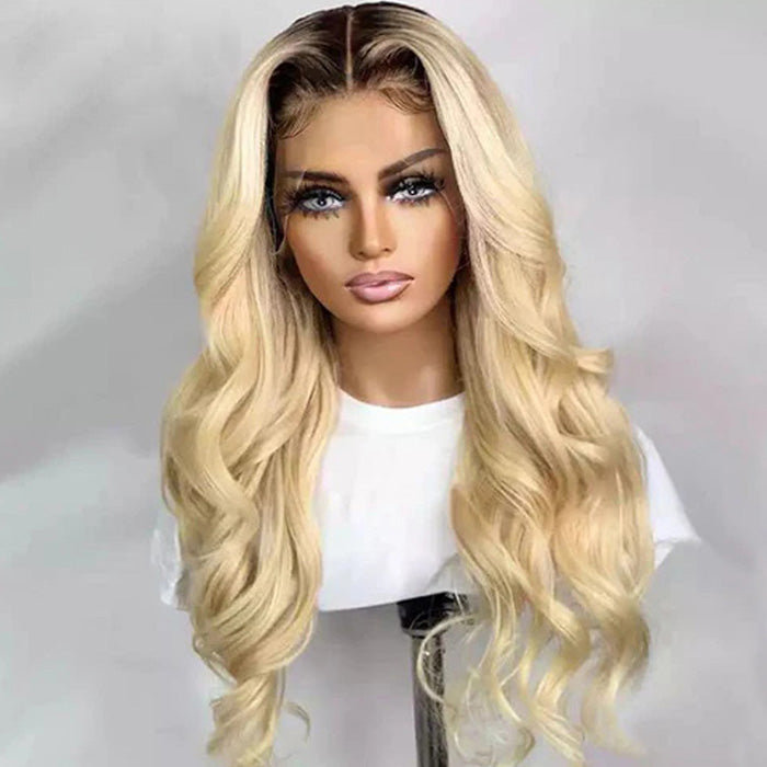Withme Hair #T1b/613 Blonde Lace Frontal Wig Body Wave