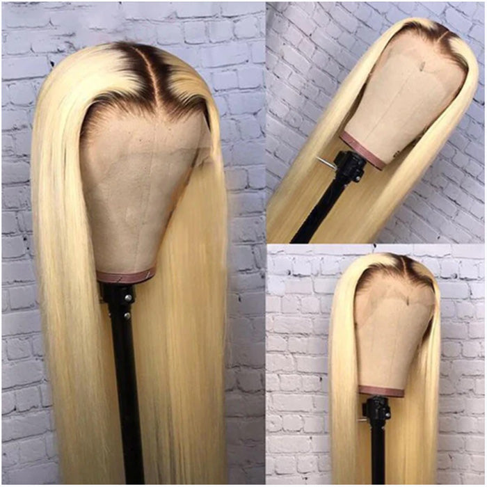 Withme Hair #T1b/613 Blonde Lace Frontal Wig Straight