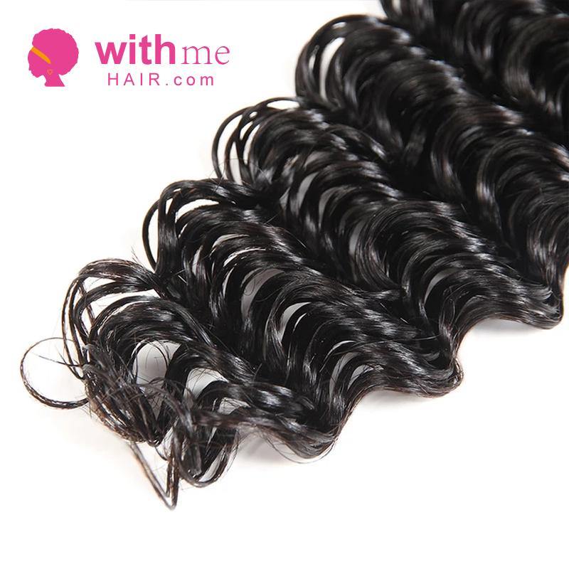 Withme Hair 15A Virgin Hair 3pcs Bundles Deep Wave Brazilian Human Hair - Withme Hair