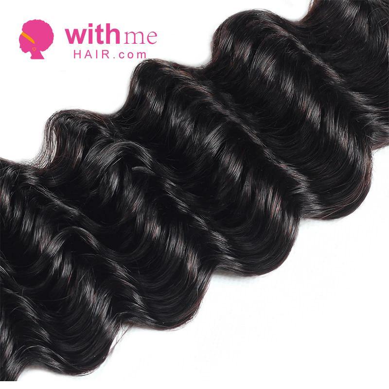 Withme Hair 4PCS Deep Wave Brazilian Human Virgin Hair Bundles - Withme Hair