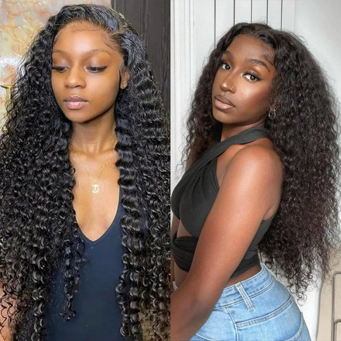 HD Lace Wig 4x4 Inch Closure Jerry Curly Match All Skin