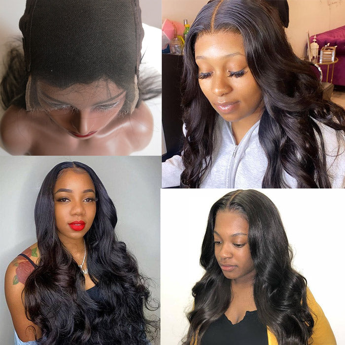 HD Lace Wig 4x4 Inch Closure Body Wave Match All Skin