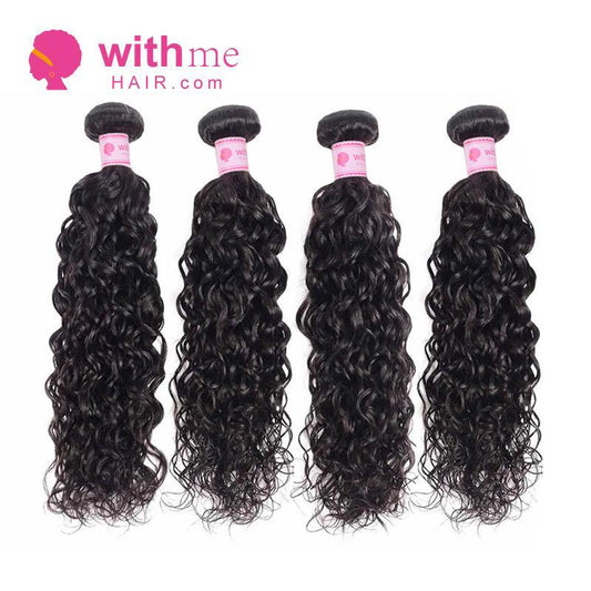 Withme Hair 4PCS Water Wave Brazilian Human Virgin Hair Bundles - Withme Hair