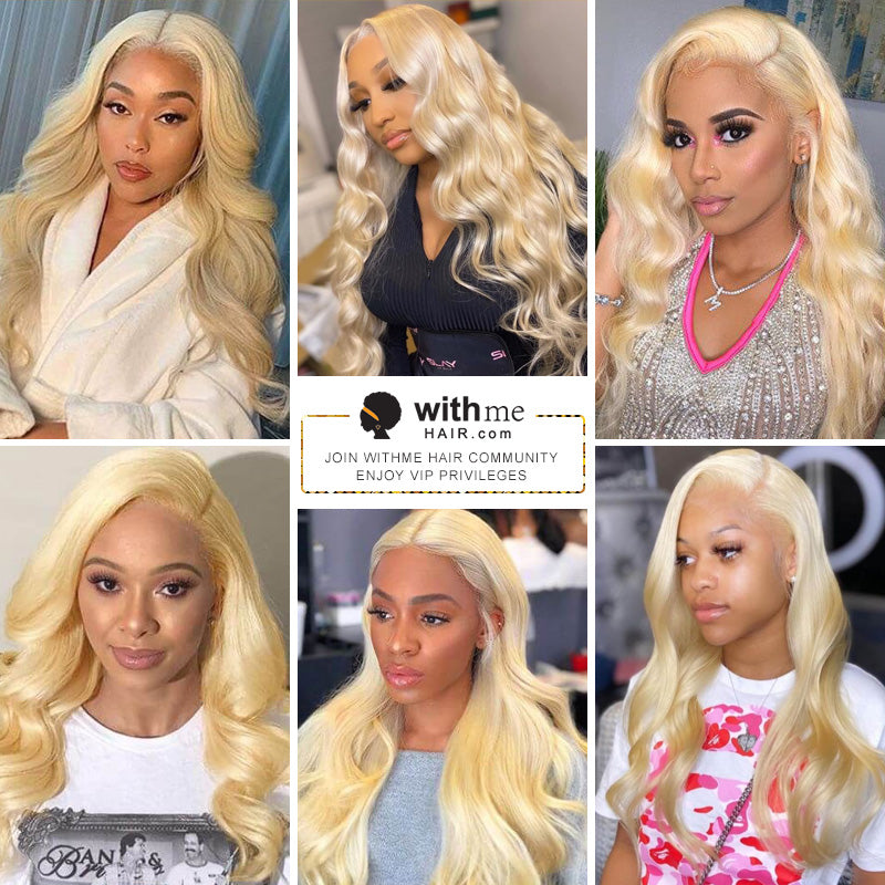 Withme Hair Brazilian 613 Blonde 13x4 Lace Front Wig Body Wave