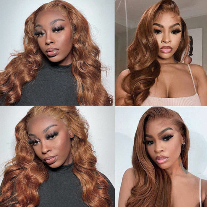 Chestnut Brown Color #4 Lace Frontal Wigs Pre Plucked | Withme Hair