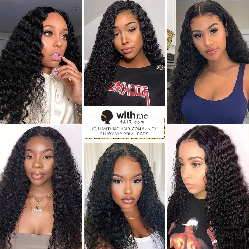 Transparent Lace 13×4 Inch Lace Frontal Wig Deep Wave With Baby Hair