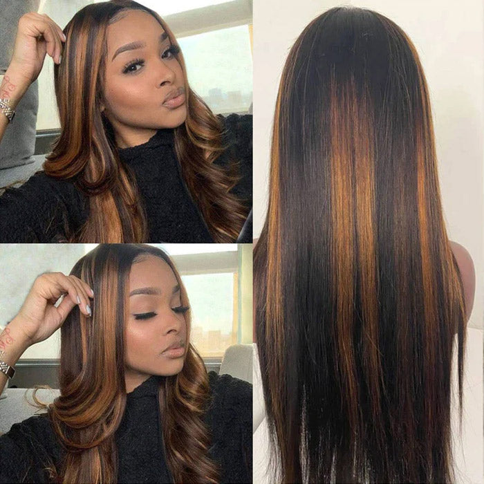 Highlight 1b/30 Ombre Color 13x4 Lace Frontal Wig Body Wave