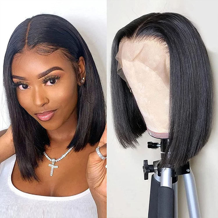 Withme Hair 13x4 Real HD Lace Frontal Bob Wig Straight