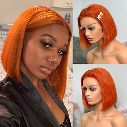 Withme Hair Ginger Color Bob Wig Silky Wig Straight