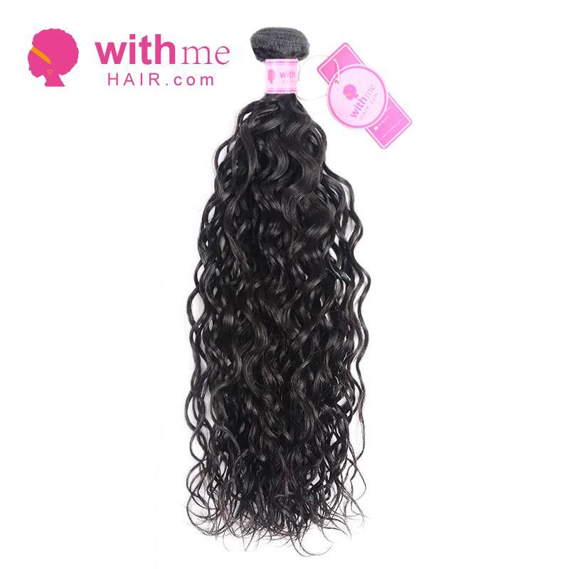 Withme Hair 4 Bundles Remy Hair Water Wave with 13*4 Lace Frontal - Withme Hair