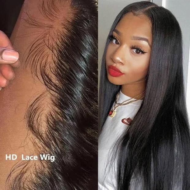 Withme Hair 13x4 HD Lace Frontal Wig Straight Brazilian Human Hair - Withme Hair