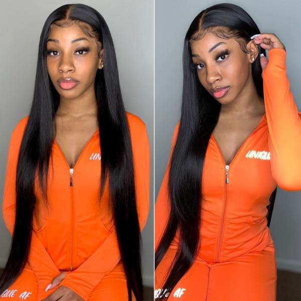 Withme Hair 13x4 HD Lace Frontal Wig Straight Brazilian Human Hair - Withme Hair