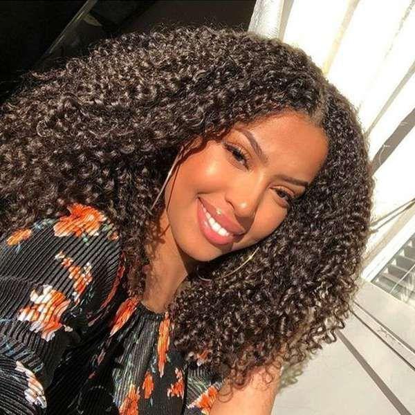 Withme Hair 360 Lace Wigs Brazilian Hair Kinky Curly Human Hair Lace Wig With Baby Hair Pre Plucked Lace Wigs - Withme Hair