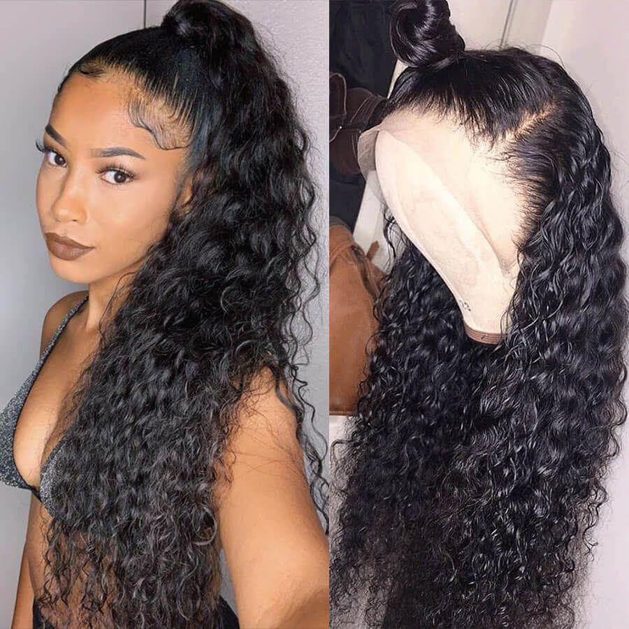 Withme Hair 360 Lace Wigs Brazilian Hair Water Wave Human Hair Lace Wig With Baby Hair Pre Plucked Lace Wigs - Withme Hair