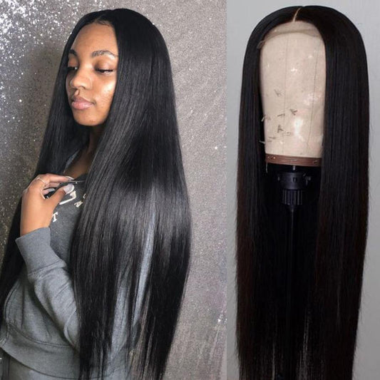 Withme Hair 4×4 Lace Closure Wigs Brazilian Straight Human Hair Lace Wig Pre Plucked Lace Wigs - Withme Hair