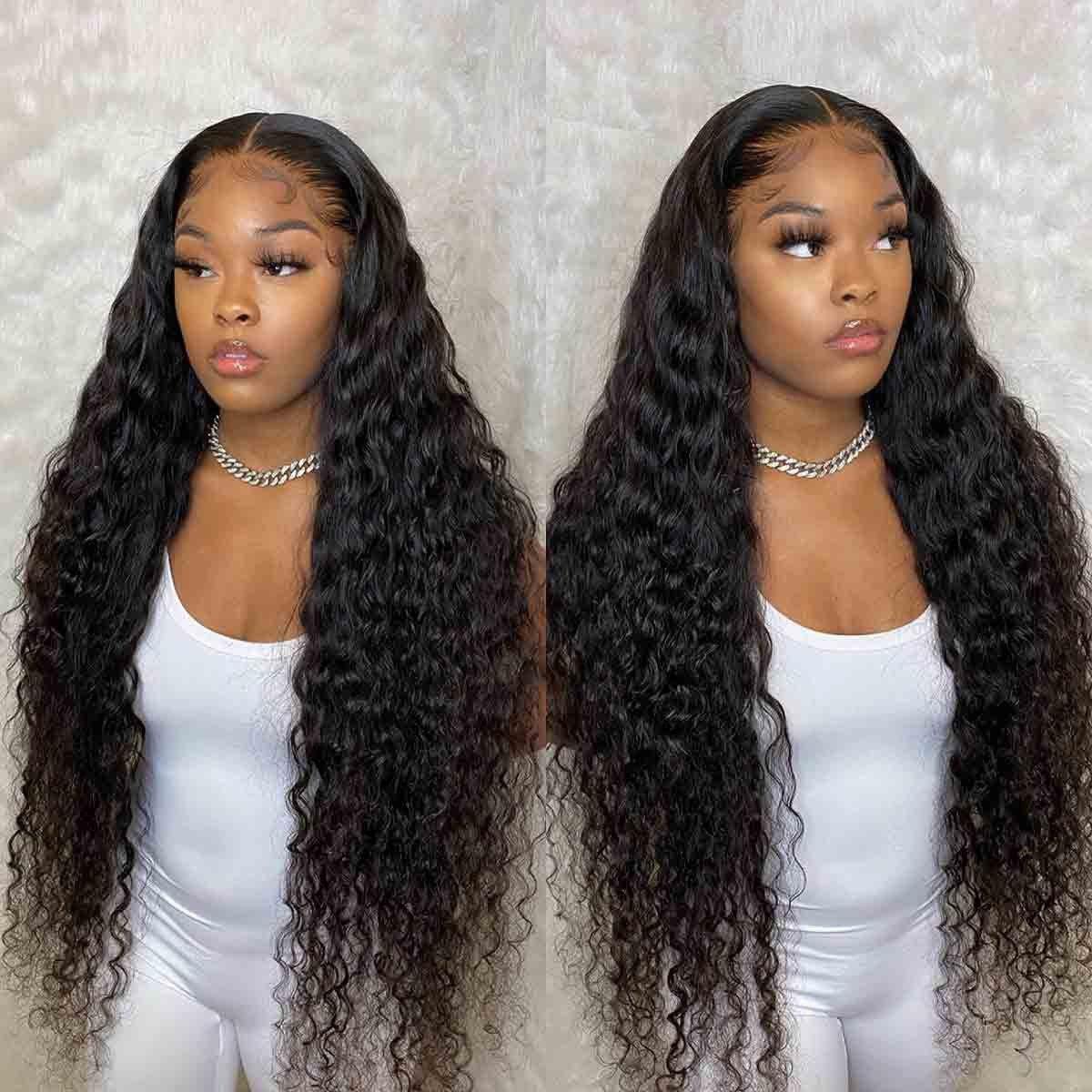 Withme Hair 5x5 HD Lace Closure Wig Deep Wave Lace Melted Match All Skin Color - Withme Hair