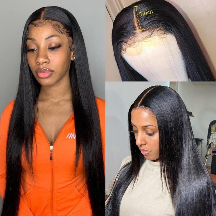 Withme Hair 5x5 HD Lace Closure Wig Straight Lace Melted Match All Skin Color - Withme Hair