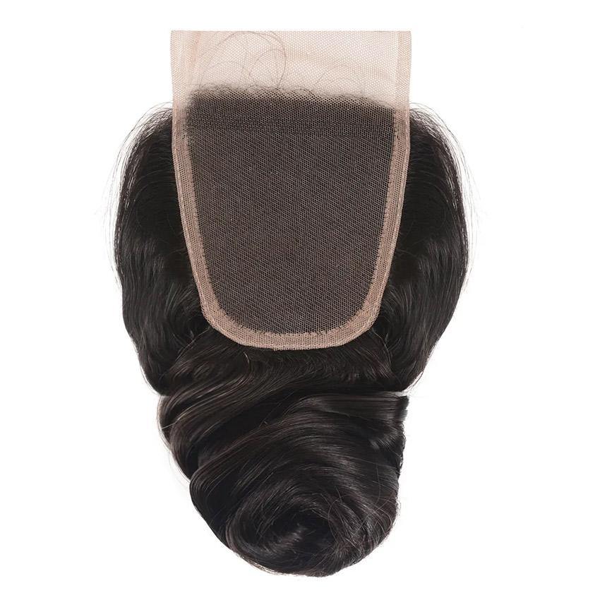 Withme Hair 4x4Inch Lace Closure Loose Wave Brazilian Human Hair - Withme Hair