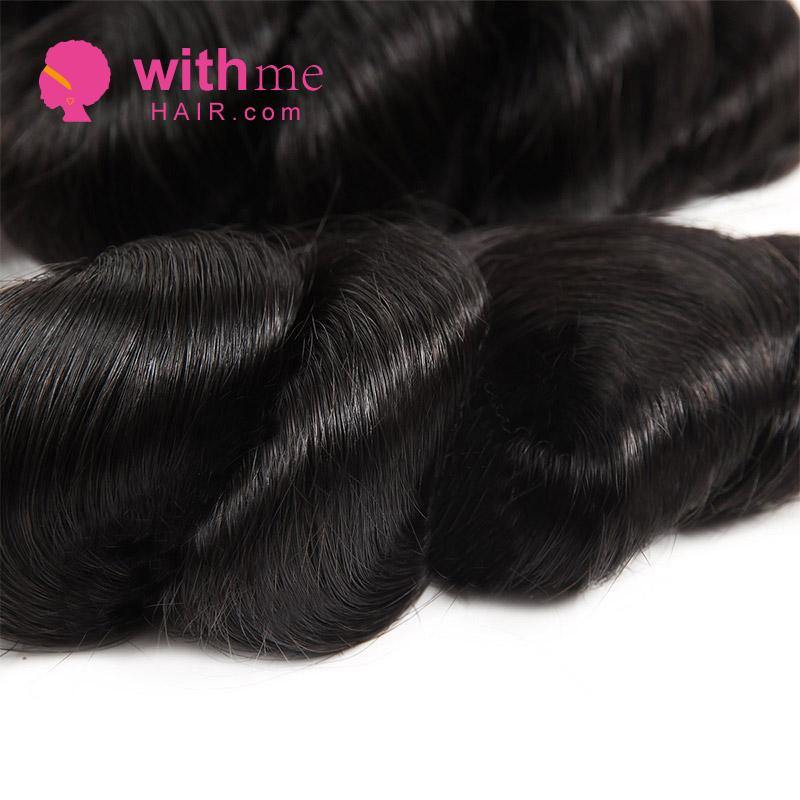 Withme Hair 4 Bundles Remy Hair Loose Wave with 4*4 Lace Closure - Withme Hair