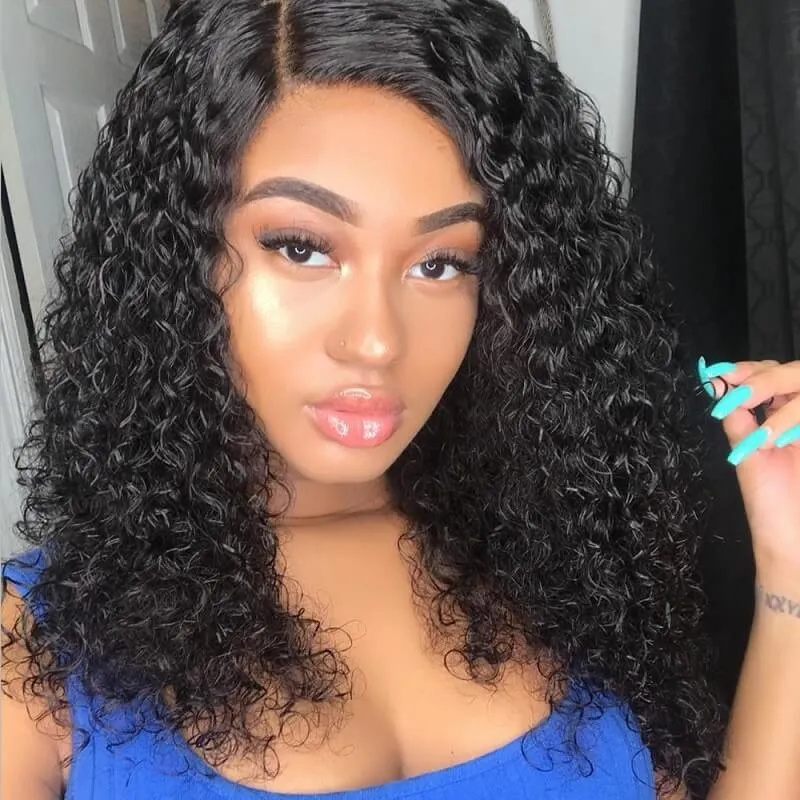 Withme Hair 4x4Inch Lace Closure Jerry Curly Brazilian Human Hair - Withme Hair