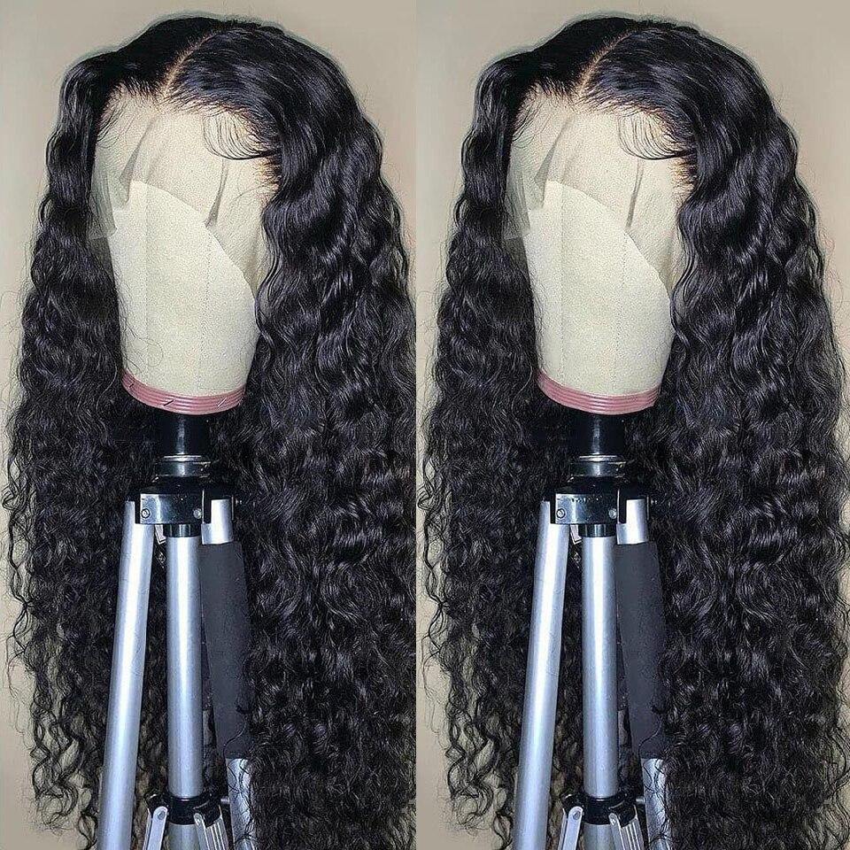 Withme Hair 4×4 Lace Closure Wigs Brazilian Water Wave Human Hair Lace Wig Pre Plucked Lace Wigs - Withme Hair
