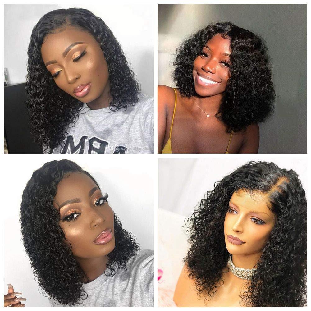 Withme Hair Short Bob Wigs Kinky Curly Brazilian Virgin Human Hair Lace Frontal Wigs Human Hair Wig 13x4 Lace Wig - Withme Hair