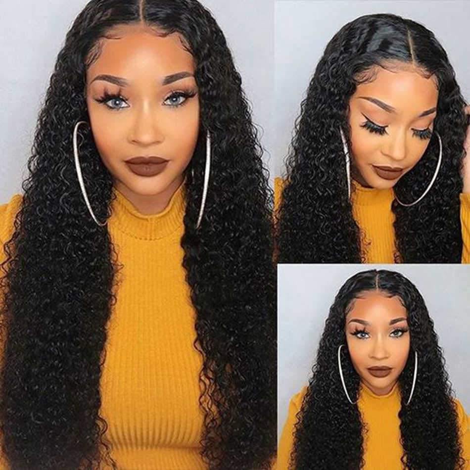 Withme Hair T-Part Wig Unprocessed Hand Tied Lace Wig Kinky Curly 100% Virgin Human Hair - Withme Hair