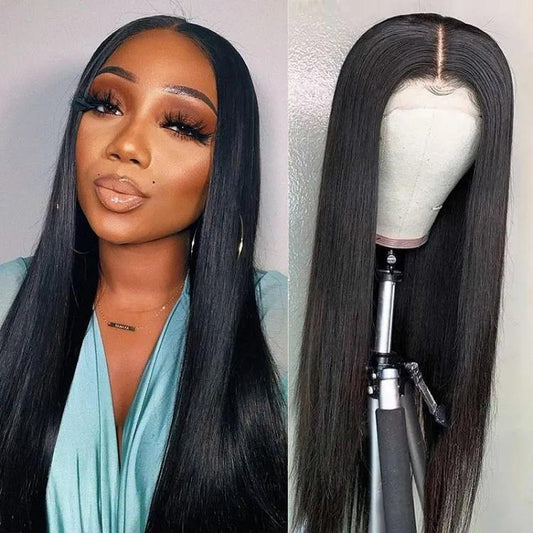 Withme Hair T-Part Wig Unprocessed Hand Tied Lace Wig Straight 100% Virgin Human Hair - Withme Hair