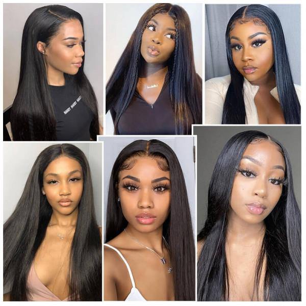 Withme Hair U Part Wigs Straight Brazilian Human Virgin Hair U Shape Wigs Remy Hair Non Lace Wigs - Withme Hair