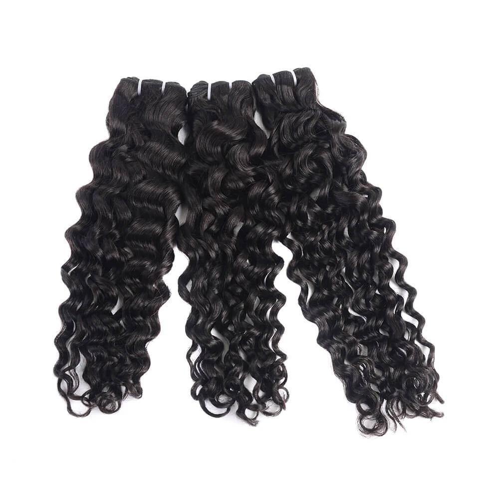 Withmehair Super Double Drawn Mink Hair 3 Bundles Water Wave - Withme Hair