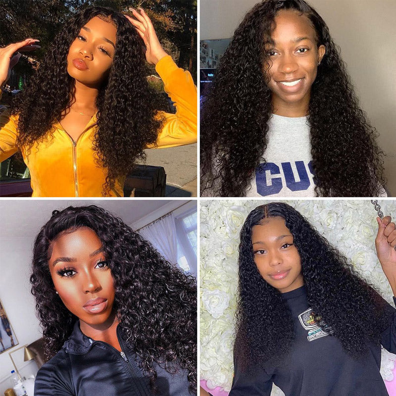 Full Lace Wig Jerry Curly Human Hair