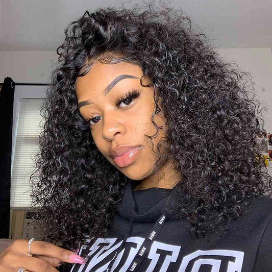 Full Lace Wig Kinky Curly Human Hair